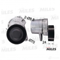 Натяжитель приводного ремня MILES AG00036 1420599107 1I4T F - Изображение 2