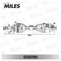 Приводной вал MILES 1420676798 GC02180 PV5YZ B - Изображение 3