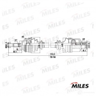 Приводной вал MILES M3 64K GC02167 1420676861 - Изображение 3