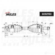 Приводной вал MILES GC02153 ADT50 L 1420604272 - Изображение 3