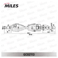 Приводной вал MILES SU 8A1Y 1420604243 GC02113 - Изображение 2