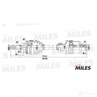 Приводной вал MILES GC02105 1420604236 BC9 KZA - Изображение 3