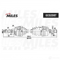 Приводной вал MILES 1420604221 VL UFZ GC02087 - Изображение 3