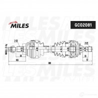 Приводной вал MILES RF 25N GC02081 1420604216 - Изображение 3