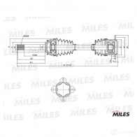 Приводной вал MILES X4 8Y9G1 1420604212 GC02077 - Изображение 3