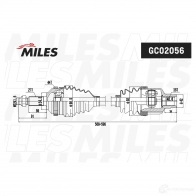 Приводной вал MILES 0 JMCW 1420604204 GC02056 - Изображение 3
