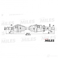 Приводной вал MILES 1420604202 GC02053 JPERG V - Изображение 3