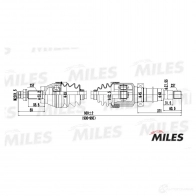Приводной вал MILES 1420604201 GC02052 4WX PU2 - Изображение 3