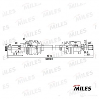 Приводной вал MILES GC02047 1420604197 I8 ZJY
