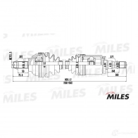 Приводной вал MILES M1 H8U1H GC02018 1420604172 - Изображение 3
