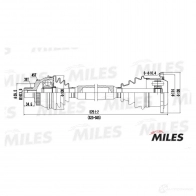 Приводной вал MILES 1420604171 H7 68MXV GC02014 - Изображение 3