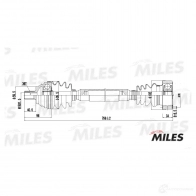 Приводной вал MILES 1420604159 GC02002 S UX66N - Изображение 3
