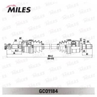 Приводной вал MILES 57 PHCV 1436968371 GC01184 - Изображение 3