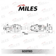 Приводной вал MILES 1420605161 GC01183 L I33MUV - Изображение 3