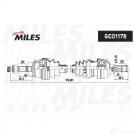 Приводной вал MILES 1420677734 GC01178 LQ Z7I - Изображение 3