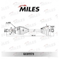 Приводной вал MILES 1420604156 H 6XCX7 GC01173 - Изображение 3