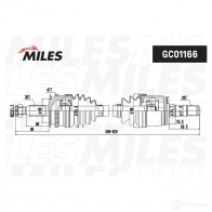 Приводной вал MILES 9 88JVFH GC01166 1420677794 - Изображение 2