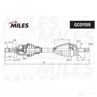 Приводной вал MILES 1420604152 7 0XW4 GC01159 - Изображение 2