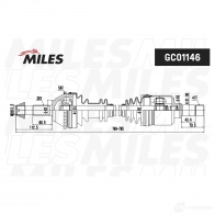Приводной вал MILES SOEIE 2 1420604140 GC01146 - Изображение 3