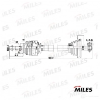 Приводной вал MILES 1420604128 6NP0 C3Z GC01123 - Изображение 3