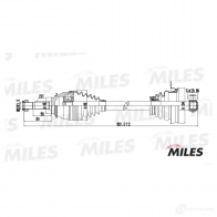 Приводной вал MILES GC01112 8R W96 1420602225 - Изображение 3