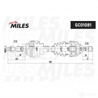 Приводной вал MILES GC01081 F2N 7RYU 1420604092 - Изображение 3