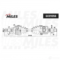 Приводной вал MILES V PH4ML 1420604080 GC01056 - Изображение 3