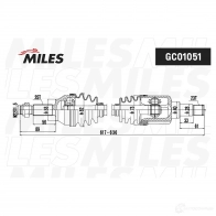 Приводной вал MILES 1420604076 GC01051 QWO FV - Изображение 2