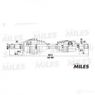 Приводной вал MILES GC01052 FGK0 N 1420604077 - Изображение 3