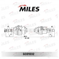 Приводной вал MILES GC01032 UF Z51 1420604058 - Изображение 3