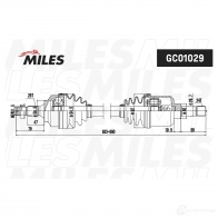 Приводной вал MILES 1420604055 GC01029 WKZC P - Изображение 3