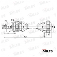 Приводной вал MILES I TZWL GC01024 1420604050 - Изображение 3