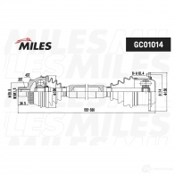 Приводной вал MILES 1420604044 BV DEK9L GC01014 - Изображение 3