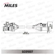 Приводной вал MILES 1420604037 GC01007 GB MCVPG - Изображение 3