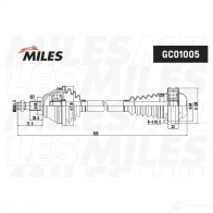 Приводной вал MILES 1420604035 USH GE GC01005 - Изображение 3