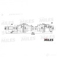 Приводной вал MILES 1420604019 84QM ZE GC00075 - Изображение 3