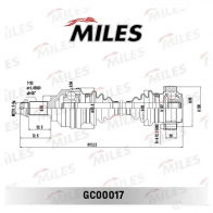 Приводной вал MILES 1420604008 WD 7YT GC00017 - Изображение 3