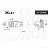 Приводной вал MILES 1420604007 P 954VN4 GC00016 - Изображение 3