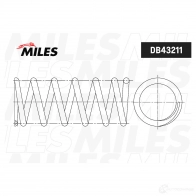 Пружина подвески MILES 1438141208 DB43211 12WQ2 K - Изображение 2