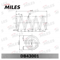 Пружина подвески MILES 1436966682 PG OCO DB43001 - Изображение 2