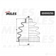 Пыльник шруса MILES GD00025G P FYODK3 1438141257 - Изображение 3