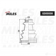 Пыльник шруса MILES UDZB ZU9 GD00008 1438141266 - Изображение 3