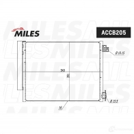 Радиатор кондиционера MILES ACCB205 VTYRG0 0 1439937818 - Изображение 3