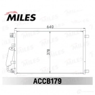 Радиатор кондиционера MILES ACCB179 9SQLLF Y Nissan Qashqai (J10) 1 2006 – 2013