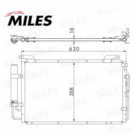 Радиатор кондиционера MILES FZFP LS ACCB156 1436965941 - Изображение 3