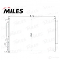 Радиатор кондиционера MILES 6Q 724 ACCB153 1436965940 - Изображение 3