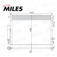 Радиатор кондиционера MILES 1420598798 ACCB135 MXY 0EX - Изображение 3