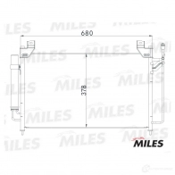 Радиатор кондиционера MILES APWFFJ C 1420598770 ACCB084 - Изображение 3