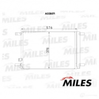 Радиатор кондиционера MILES M2N 7Q ACCB071 1420598762 - Изображение 3