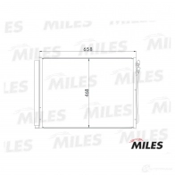 Радиатор кондиционера MILES 1420598753 ACCB060 A9 M80 - Изображение 3